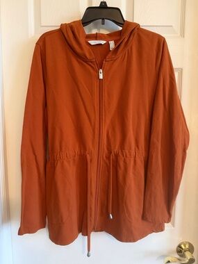 Sport Savvy Women's Rust Zip-Front Utility Hoodie